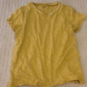 Yellow madewell t shirt
